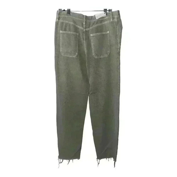 Zara Womens Khaki Green Wide Leg Piper Chino, XL - Picture 3 of 9